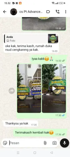 Testimonial Papan Bunga Pernikahan cilandak
