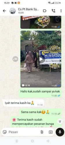 Testimonial Papan Bunga cilandak